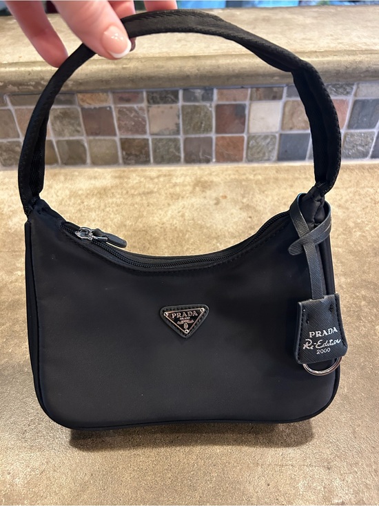 Prada Handbags - Prada Black Nylon 2000 Re-Edition Mini Shoulder Bag